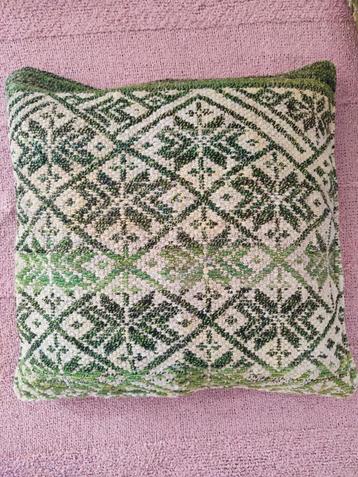 Kussen slopen groen gewoven, Peru, handmade, fairtrade  beschikbaar voor biedingen