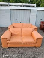 Leren banken Natuzzi set - 3-zits en 2-zits, Huis en Inrichting, Gebruikt, Driepersoons, Ophalen of Verzenden, Rechte bank