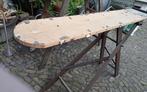 vintage  houten strijkplank ,  ook leuk als site table, Antiek en Kunst, Curiosa en Brocante, Ophalen