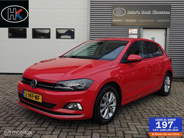 Volkswagen Polo 1.0TSi Highline Clima Stoelvw. PDCva. NAVI, Auto's, Volkswagen, Bedrijf, Te koop, Polo, ABS, Adaptive Cruise Control