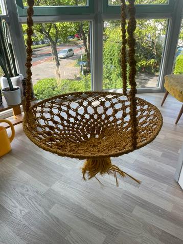 Macrame hangmand, hanger retro vintage jaren 70 beschikbaar voor biedingen