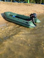 Zo goed als nieuwe rubberboot met kunststof vloer., Watersport en Boten, Rubberboten, Airdeck, Zo goed als nieuw, Benzine, Minder dan 70 pk