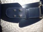 Claudia Sträter donker blauwe leer/elastische riem 75 cm, 5 cm of meer, Ophalen of Verzenden, Zo goed als nieuw, Overige kleuren