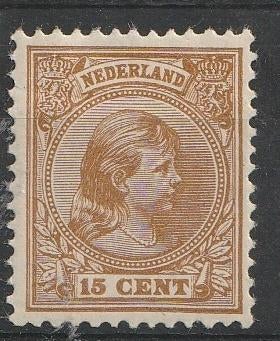 39 1891 Kon. Wilhelmina MLH, Postzegels en Munten, Postzegels | Nederland, Ophalen of Verzenden, T/m 1940, Postfris