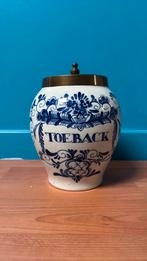 Prachtige handgeschilderde Delftsblauwe Tobacco pot, Antiek en Kunst, Antiek | Keramiek en Aardewerk, Ophalen