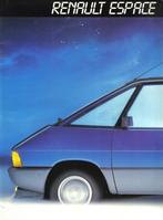 Brochure Renault Espace 1985, Ophalen of Verzenden, Gelezen, Renault