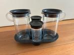 Tupperware Zout, Peper, Olie & Azijn Set, Antiek en Kunst, Antiek | Keukenbenodigdheden, Ophalen of Verzenden