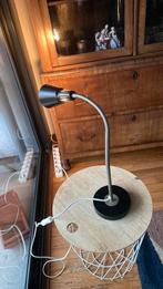 Retro schemerlamp, Huis en Inrichting, Lampen | Tafellampen, Ophalen of Verzenden, Zo goed als nieuw, Metaal, Minder dan 50 cm