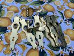 Vintage deurbeslag messing, Ophalen of Verzenden, Gebruikt, Koper of Messing, Klink of Kruk