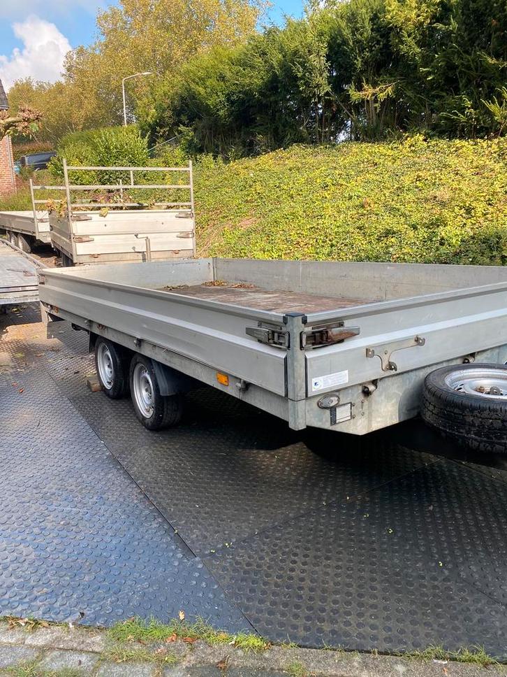 Hapert  plateauwagen multitransporter 4 x 2M rijplaten 2017, Auto diversen, Aanhangers en Bagagewagens, Gebruikt, Ophalen