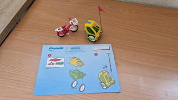 Playmobil Fiets met fietsaanhanger 6388 Compleet!  beschikbaar voor biedingen