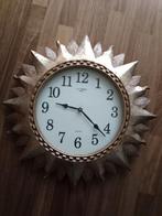 Zonnebloem Wandklok - J.P. Dumas Paris, Huis en Inrichting, Ophalen, Zo goed als nieuw, Analoog, Wandklok