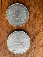2 stuks zilveren 50 gulden herinneringsmunten, Ophalen, Nederland, Munten