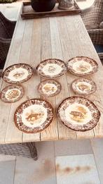 Jacht servies borden!Vos, konijnen, patrijzen, fazanten,enz!, Antiek en Kunst, Ophalen
