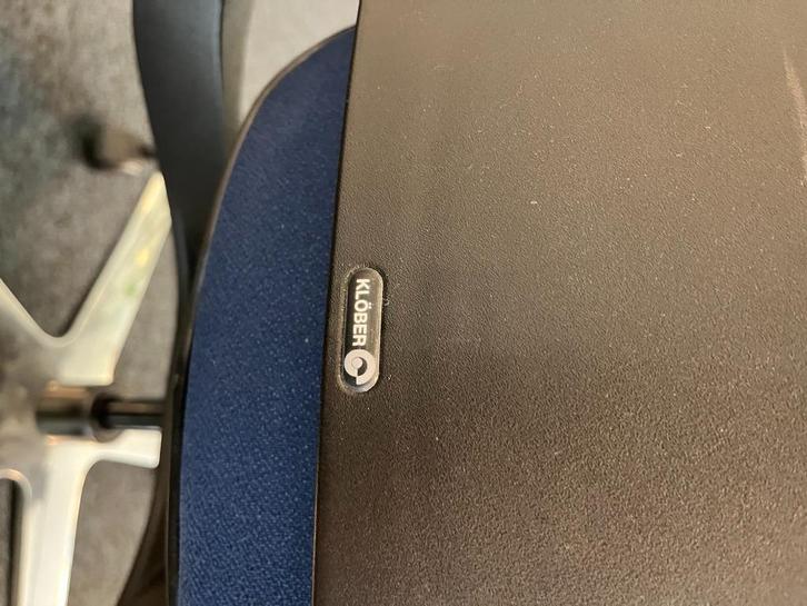 Bureaustoel, Huis en Inrichting, Bureaustoelen, Zo goed als nieuw, Bureaustoel, Blauw, Ergonomisch, Ophalen