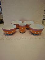 Oilily - 4 mooie porseleinen kommen en 1 mokje met stippen, Oilily, --, Ophalen of Verzenden, Zo goed als nieuw
