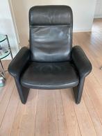 2 leren fauteuils de sede ds50 zwart, Huis en Inrichting, Fauteuils, Gebruikt, Minder dan 75 cm, Leer, Ophalen of Verzenden