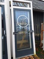 Kunstof deuren met kozijn en bovenlicht, Doe-het-zelf en Verbouw, Kozijnen en Schuifpuien, Ophalen, Kunststof, 75 tot 150 cm, Deurkozijn