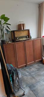 Billy kast met walnoten deuren (2x), Huis en Inrichting, Kasten | Boekenkasten, Gebruikt, 100 tot 150 cm, 25 tot 50 cm, 50 tot 100 cm