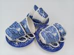 Kop en schotels van engels blauw porselein, Antiek en Kunst, Ophalen