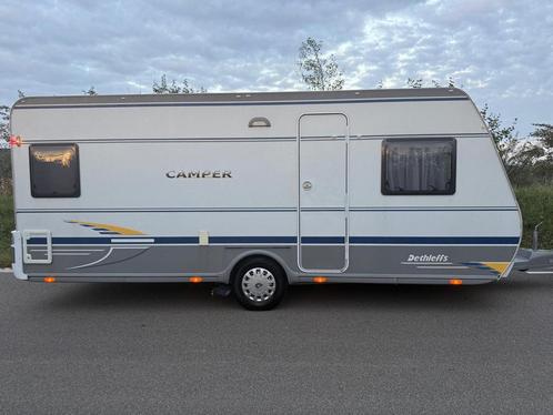 Dethleffs camper 510 DB 2008 incl mover/voortent, Caravans en Kamperen, Caravans, Particulier, tot en met 4, 1000 - 1250 kg, Rondzit