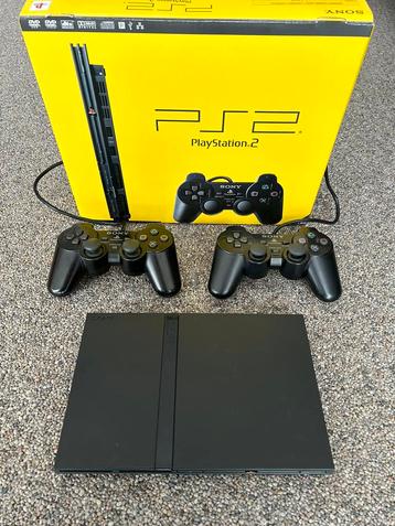 PlayStation 2 Slim met doos en boekjes