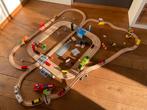 Houten Treinbaan Set - uitbreidbaar, Ophalen of Verzenden, Zo goed als nieuw