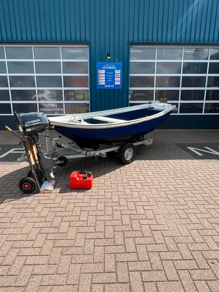 Leuke!! boot met nieuwe yamaha 6pk tact, Watersport en Boten, Vis- en Consoleboten, Zo goed als nieuw, Tot 10 pk, 3 tot 6 meter