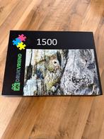 Legpuzzel Drukvriend  uil 1500 stukjes VERZENDEN MOGELIJK, Ophalen, 500 t/m 1500 stukjes, Zo goed als nieuw, Legpuzzel