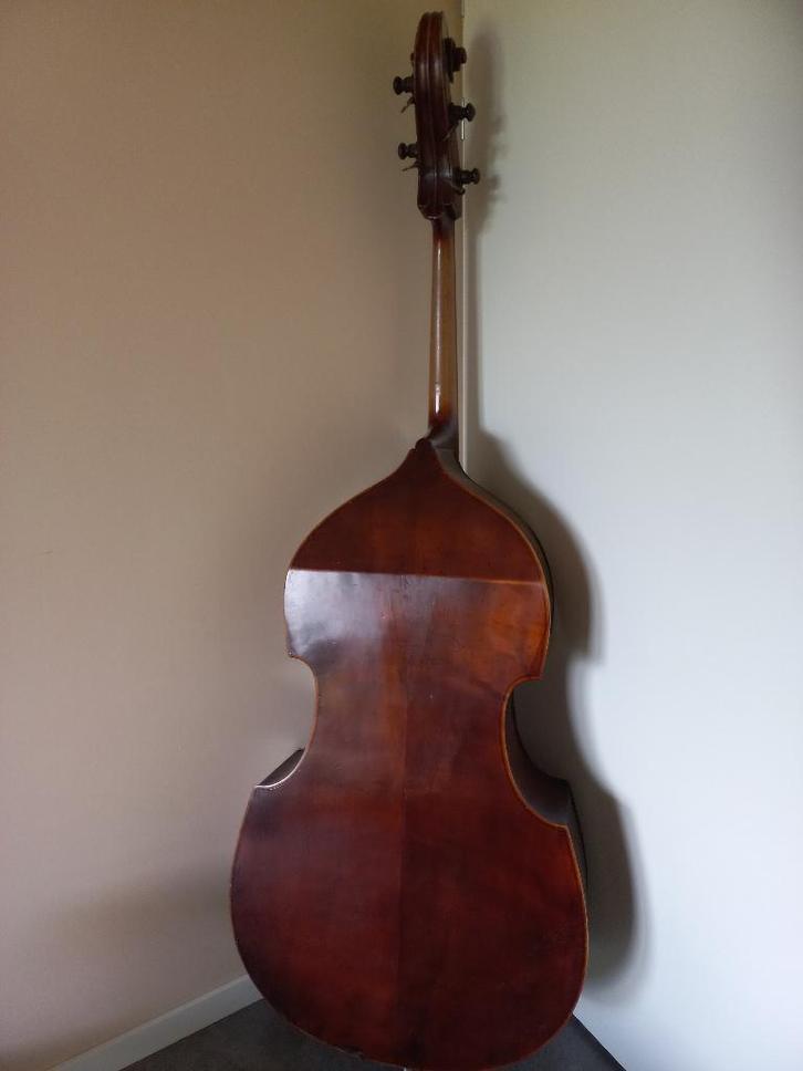 CONTRABAS, Muziek en Instrumenten, Strijkinstrumenten | Contrabassen, Gebruikt, Overige formaten, Met koffer, Ophalen