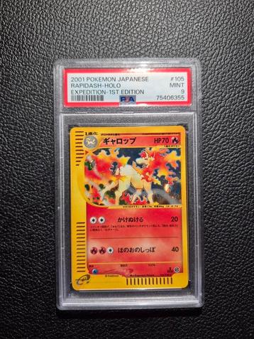 pokemon rapidash holo 1st edition expedition mint psa 9 beschikbaar voor biedingen