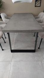 Beton eettafel 240 x100, Ophalen, Gebruikt, 200 cm of meer, 50 tot 100 cm
