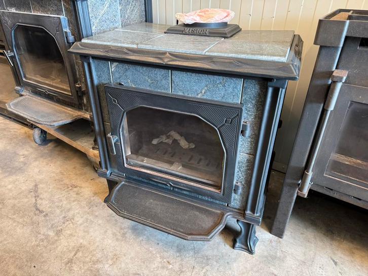 Altech vision speksteen houtkachel, Huis en Inrichting, Kachels, Zo goed als nieuw, Vrijstaand, Houtkachel, Hout, Ophalen