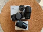Sony a6100 kit + 3 lenzen (orginele doos), Audio, Tv en Foto, Fotocamera's Digitaal, Gebruikt, Compact, Ophalen of Verzenden, Sony