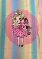 Unicorn rainbow french terry paneel, Hobby en Vrije tijd, Stoffen en Lappen, 120 cm of meer, Ophalen of Verzenden, Zo goed als nieuw