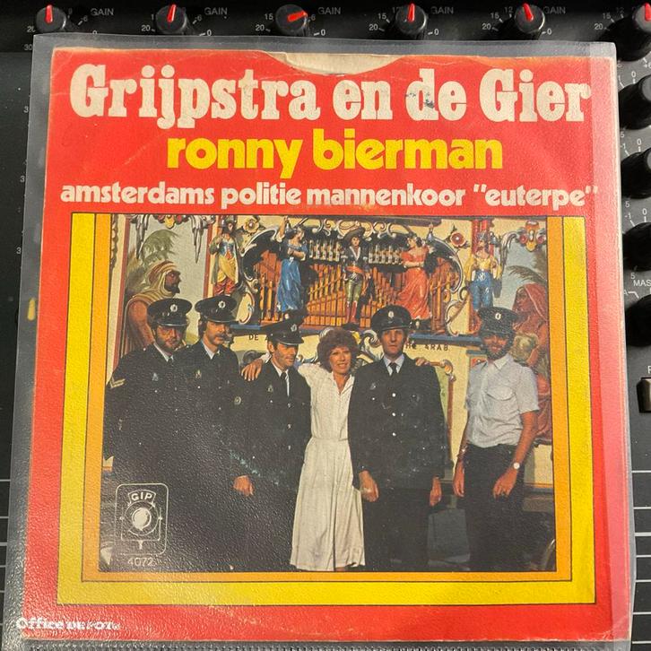 Ronny Bierman - Grijpstra en de Gier (Vinyl Single), Cd's en Dvd's, Vinyl Singles, Gebruikt, Single, Nederlandstalig, 7 inch, Ophalen of Verzenden