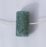 Donkerturquoise (blauwgroene) kralen met marmereffect (3 st), Verzenden, Nieuw, Kraal
