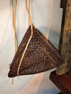Mooie brocante antieke grote plukmand uit India Indië, Ophalen of Verzenden