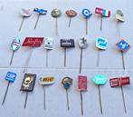 Non-food merk speldjes merken oud speldje 21x, Ophalen of Verzenden, Gebruikt, Merk, Speldje of Pin