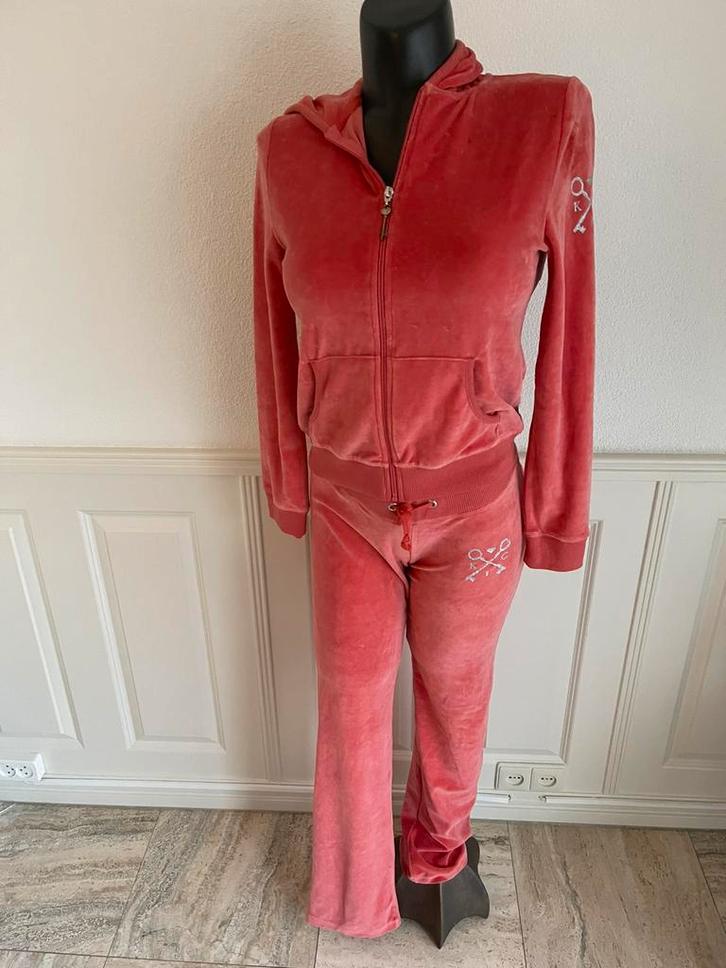 Key cy huispak maat m velours, Kleding | Dames, Huispakken, Nieuw, Maat 38/40 (M), Roze, Verzenden