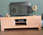 Whitewash TV Meubel - 1,60 m Breed, Huis en Inrichting, Ophalen, 150 tot 200 cm, Zo goed als nieuw, Minder dan 100 cm
