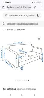 2 en 3 zits bank, Ophalen of Verzenden, Zo goed als nieuw, 75 tot 100 cm, Stof