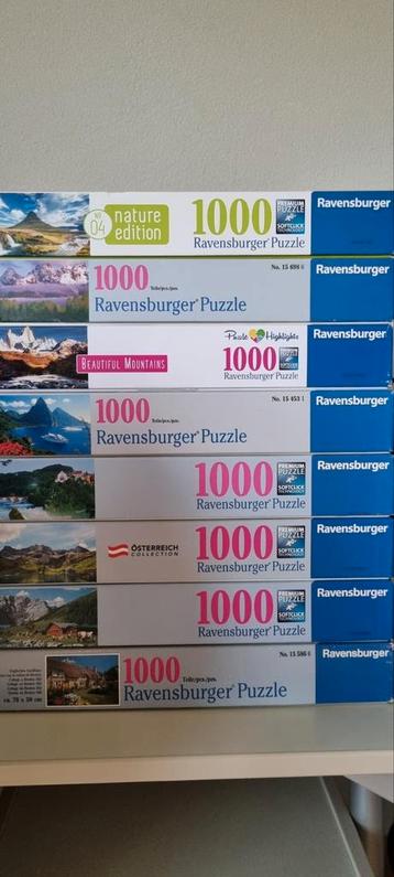 8 Ravensburg puzzels. 5,00 p/st. 8 voor 35 euro beschikbaar voor biedingen