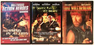 Chuck Norris - Missing In Action, Delta Force, Lone Wolf McQ beschikbaar voor biedingen