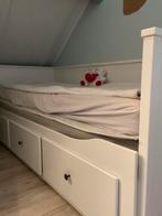 IKEA Hemnes bedbank met 3 lades, 80 cm, Gebruikt, Wit, Hout