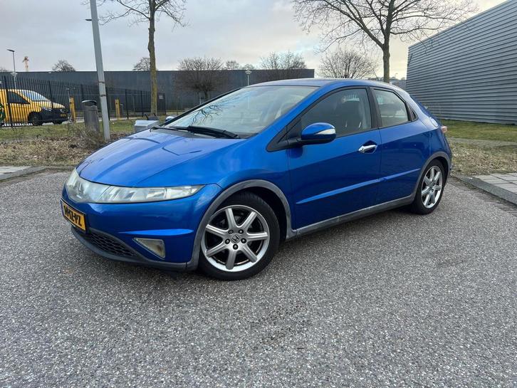 Honda Civic 1.8I Executive 5DR 2007 Blauw, Auto's, Honda, Particulier, Civic, ABS, Airbags, Airconditioning, Bluetooth, Centrale vergrendeling