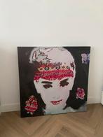 Canvas Sabine Kleiren 101x101 cm, Antiek en Kunst, Ophalen