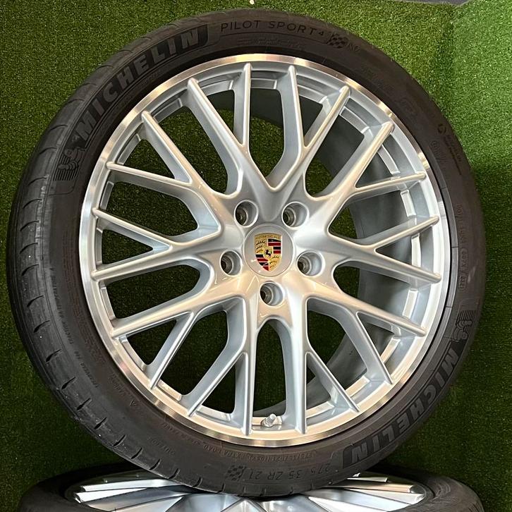 Originele 21 inch Porsche Panamera 971 Sport velgen banden, Auto-onderdelen, Banden en Velgen, Banden en Velgen, Zomerbanden, 21 inch