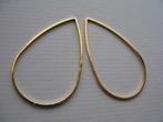 1111/ gold plated licht metalen oorbel hangers, Ophalen of Verzenden, Nieuw, Hanger