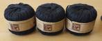 3 bollen Tissé Garen - Berger du Nord - zwart, Hobby en Vrije tijd, Breien en Haken, Breien of Haken, Nieuw, Ophalen of Verzenden